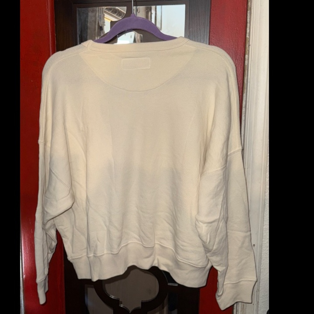 THE GREAT. Sweatshirt with Red Stripes - Picture 2 of 6